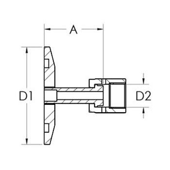 Adaptateur KF/VCR femelle