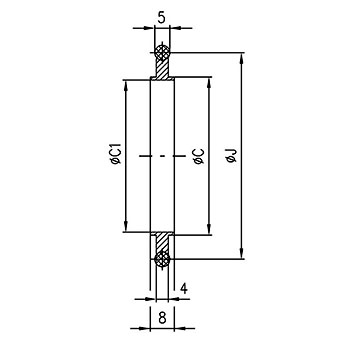 ISO Elastomer Seal, DN 80-250, UHV