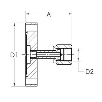 Adaptateur CF/VCR femelle