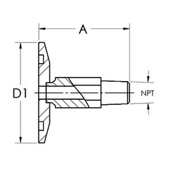 Adaptateur KF/NPT mâle