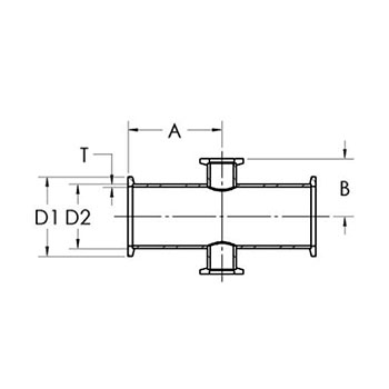 4-way reducing cross