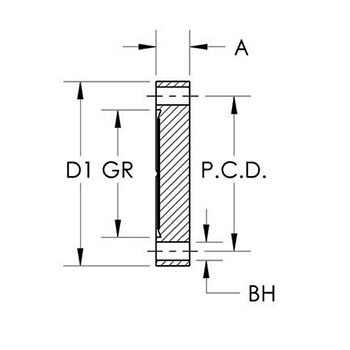 Tapped blank flange