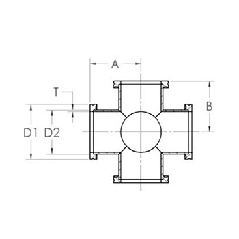 ISO K 6-way cross