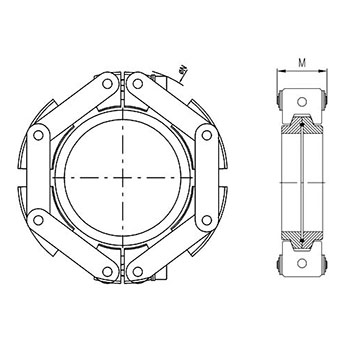 CeFiX chain clamp DN 80-250