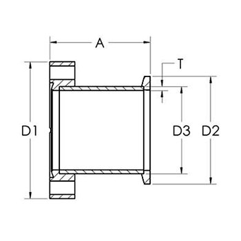 KF to CF reducer adaptor