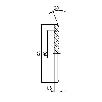 ISO-Tapered blanking plate