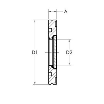 Quartz natural Z-cut ISO K viewport