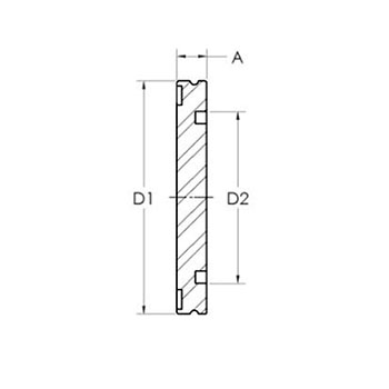 Blank flange ISO K - stainless steel