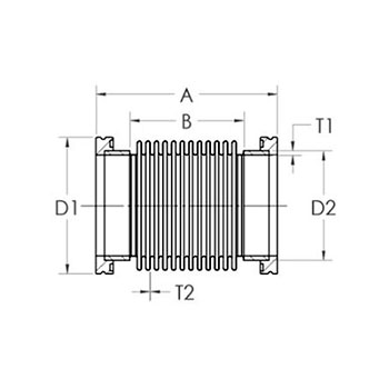 ISO K flexible bellows