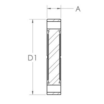 Double sided blank flange