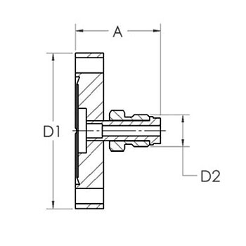 Adaptateur CF/VCR mâle