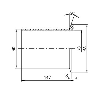 ISO-Tapered flange DN 80-160