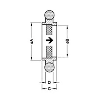 Centering ring with filter