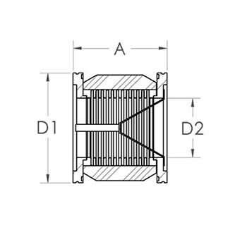 Soufflet hydroformé anti-vibration ISO K