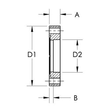 Fixed bored flange