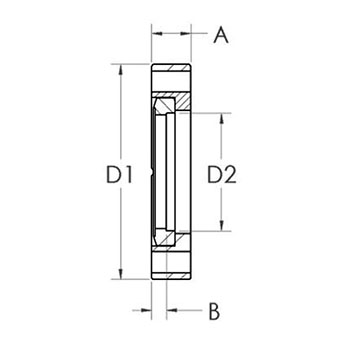 Rotatable bored flange