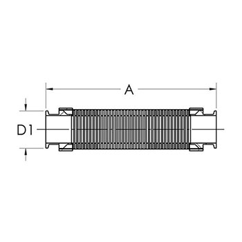 Braided flexible hose