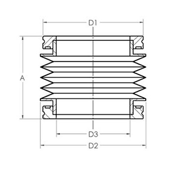 ISO K edge welded bellows