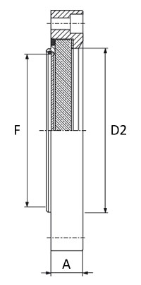 ISO F sight glass VIEWPORT