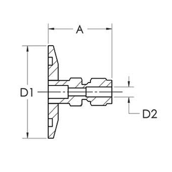 KF to metric pipe adaptor